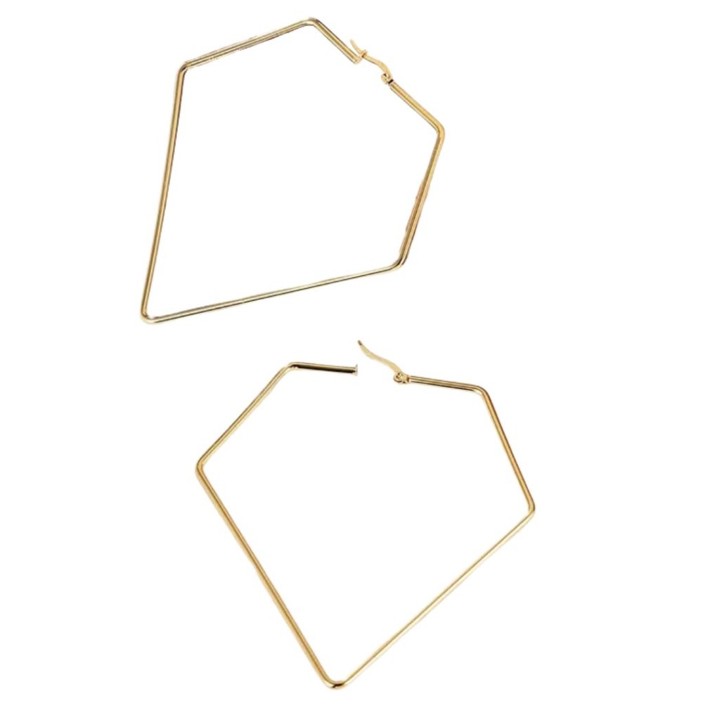 Large Pentagon Sharpe Earring